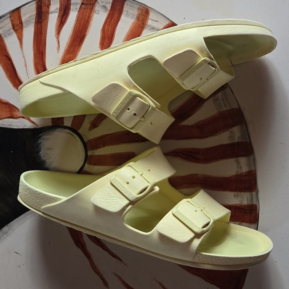 Birkenstock Arizona Essentials Yellow EVA Sandal Size 9 - Picture 6 of 14